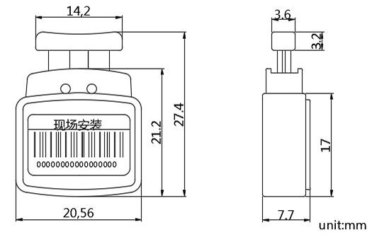 Gas Meter Seal (WS-L2) – Accory High Security Wire Seal