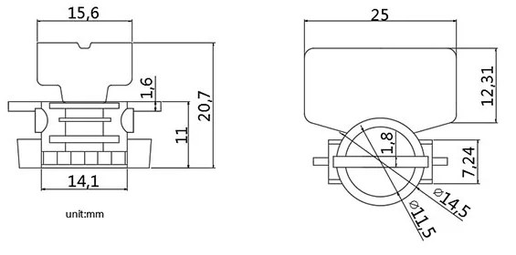 Twister Meter Seal (MS-T2) - Vedações de fios utilitários adicionais