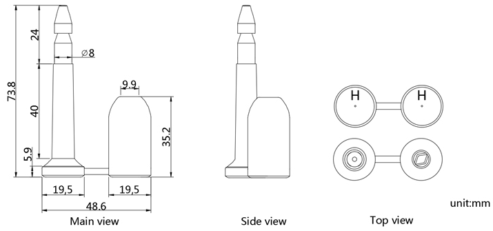 Glatt Bolt Seal ISO17712