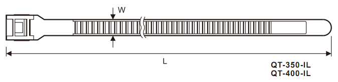 In-line nga Cable Ties