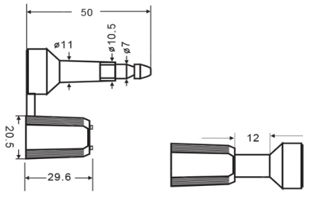 Vedação do Parafuso Mini Raket