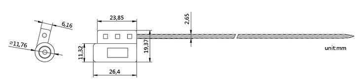 Sêl Cebl Alloy Sinc